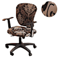 Miniatyrbild 2 av 4: Datorstolskåpa i polyester, universell, stretchbar, tvättbar