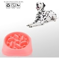 Miniatyrbild 5 av 5: Långsam utfodring hund långsam matare skål halkfri design rolig interaktiv utfodring hundar (rosa)