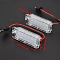 Miniatyrbild 2 av 5: Canbus LED-skyltbelysning för Ford Focus 5D Fiesta Mondeo MK4 C-Max MK2 S-Max Kuga Galaxy 6000K Vit?