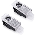 Pikkukuva 1 / 5: 2 kpl LED-auton projektorivaloa, auton oven tervetulovaloa, auton LED-tervetulologovalo yhteensopiva A3 A4 A5 A6 A7 S3 S4 S5 S6 S7 Q5 Q7 TT
