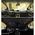 Miniatyrbild 3 av 5: Bilsolskydd Inredning Solskydd Vindruteskydd Fällbar Anti-UV för Universalbilar SUV:ar (150x85cm)