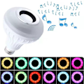 Miniatyrbild 2 av 5: Ljuskälla 2 i 1 Bluetooth LED-färg Fjärrkontroll E27 Musikhögtalare Rgb-högtalare Intelligent färgljus Speciallampa för musik och musikspelare [ene