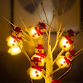 Miniatyrbillede 3 af 5: Julemand snemænd eventyr lampe lanterne værelse dekoration led modellering lampe fe lampe