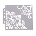 Pikkukuva 1 / 2: Piirustuskaava, valikoima kuvioita, ontto taidemaalauspohja askarteluun, scrapbookingiin, DIY-kakkukoristeluun (s69)