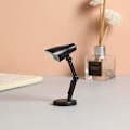 Miniatyrbillede 1 af 5: 2 stk. LED Mini Skrivebordslampe Foldbar Nat Læselampe Til Hjem Stue Computer Nattelys Briller