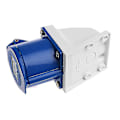 Miniatyrbillede 2 af 5: 1 stk. 32 Amp 3-polet industrielt strømstik 220v-250 Volt Vandtæt Ip44 2p+e 32a