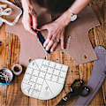 Miniatyrbild 4 av 5: Böjd hörnfräs linjal akryl DIY hantverk lapptäcke sömnadsmall