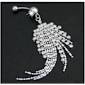 Miniatyrbild 4 av 5: Tofs Hänge Cubic Zirconia Navel Ring Kvinnor Kroppssmycken