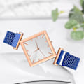Miniatyrbillede 3 af 3: Dame Mode Quartz Ur, Rustfrit Stålarmbåndsur, Analogt Ur
