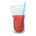 Miniatyrbilde 2 av 5: 100 stk drikkeposer for voksne med sugerør, smoothieposer, juiceposer