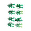 Miniatyrbilde 2 av 5: 8 stk fiske myke agn hopp frosk form liten topp vann flytende agn for ferskvann saltvann fiske