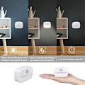 Miniatyrbild 3 av 5: Automatisk LED-nattlampa [2-pack], självhäftande rörelsesensor väggmonterad nattlampa, väggmonterad nattlampa (varmvit)