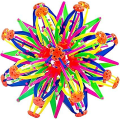 Miniatyrbild 1 av 5: Expanderbar boll, teleskopboll, magisk expanderande bollleksak, färgglad expanderbar magisk blommaboll, sensoriska leksaker för autism för alla-