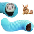Miniatyrbild 2 av 4: Hållbar teleskopisk rör hamster rör gömma rör iller hamster leksaker träningsrör (blå)