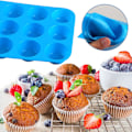 Miniatyrbillede 4 af 5: 3 stk. silikone muffinforme til bagning, non-stick silikone cupcakeforme til