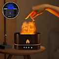 Miniatyrbild 2 av 5: Usb-simulerad flam-nattlampa med 250 ml vattentank luftfuktare (svart)