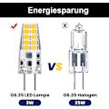 Miniatyrbillede 2 af 5: 3 stk. 3w 12v G6.35 LED-pære T3 / T4 / T5 hætte G6.35 / Gy6.35 sokkel varm hvid 3000k erstatning for 30w halogenpære til underskabsbelysning skrivebord