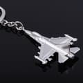 Silver Metal Jet Plane Keychain Flygplan med rostfritt stål linje Flygplan Keychain