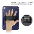 Miniatyrbilde 5 av 5: Premium fargedeksel for iPad Mini 4/5 med justerbart stativ, håndstropp, forsterket fallbeskyttelse, deksel av høy kvalitet