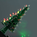 Miniatyrbild 4 av 5: Led Julgransats, 3d Färgglad Julgran Led Flash Krets Elektronisk Diy Fest Julgåva Med Modul Elektroniskt Lärkit (tri-colo