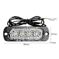 Pikkukuva 4 / 5: 4 Led 12-24v Auton Ajoneuvon Kuorma-auton Strobe-vilkku Sivuvaroitus Varoituslamppu