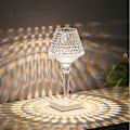 Miniatyrbillede 1 af 5: Touch-sengelampe til soveværelset, 3 farver krystal touch-sengelampe, genopladelig LED-sengelampe, bordlamper til soveværelse, stue, restaurant, bar, liv