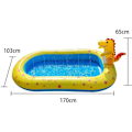 Miniatyrbild 5 av 5: Dinosaurie Näbb Utomhus Uppblåsbar Simbassäng Vattenleksaker Haj Näbb Pool Groda Pool