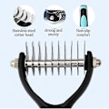 Miniatyrbillede 4 af 4: Undercoat Rake, Pet Ging Tool - Sikker Deing Kam Kompatibel Med Easy Mats Ts Re