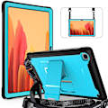 Pikkukuva 2 / 5: Kiiltäväpintainen kotelo Samsung Tab A7 10,4 tuuman tabletille, jossa irrotettava olkahihna, säädettävä jalusta, säilytyslaukku, täydellinen suojakotelo