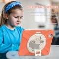 Miniatyrbilde 1 av 5: Nytt deksel for iPad Air4 10,9 tommer med roterende stativ, støtsikkert, kamerabeskyttelse（koralloransje）