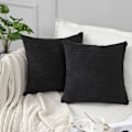 Miniatyrbilde 2 av 4: Set med 2 høstdekorative Boho pynteputer i lin med stripet jacquardmønster, putetrekk til sofa, stue, soverom, 18x18 tommer Ora