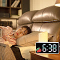 Miniatyrbild 4 av 5: Digital väckarklocka, LED-display, tyst digital väckarklocka med 4 3D DIY