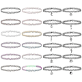 Miniatyrbilde 1 av 5: 24 stk. choker-kjede sett, elastisk, strekkbar choker-sett for jenter, fargerikt