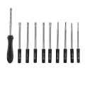 Miniatyrbilde 4 av 4: 6 stk/sett Blå Spiral Tap Borsett Høyhastighetsstål Bor Tapping Bits Britisk System