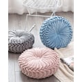 Pikkukuva 3 / 5: Sohvan heittotyynykoriste 3d kurpitsa pyöreä samet cushion sohvaan sänkyyn tuoliin lattiaan 15x15, vaaleanvihreä (15\"L*15\"W, vaaleanvihreä)