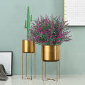 Miniatyrbillede 4 af 5: Kunstige lavendelblomster, falske lavendelblomster, plastikplanter til udendørs og indendørs brug, til hjem, have, veranda, bryllup og festdekorationer (fuchsia)