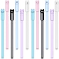 Miniatyrbillede 1 af 4: 12 stk. søde kattepenne gel kawaii penne sorte kuglepenne katteskoleartikler blandede stilarter