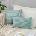 Miniatyrbilde 4 av 5: Sorte putetrekk i bomull og lin til sofa, seng, dekorative putetrekk, 20 x 20 tommer, sett med 2, uten innlegg