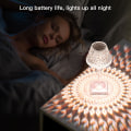 Miniatyrbilde 3 av 5: Berøringslampe for soverom, 3 farger krystall berøringslampe, oppladbar LED-lampe, bordlamper for soverom stue restaurant bar Liv