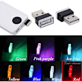 Pikkukuva 5 / 5: 2 kpl punainen yleinen Mini USB LED auton sisätilan tunnelmavalot auton tavaratilan tunnelmavaloihin, punainen