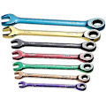 Miniatyrbilde 4 av 5: Nirvana Farge Ratchetnøkkel Dobbelt Bruk Multifunksjon Flyttbar Nøkkel Håndverktøysett 8-19mm (størrelse: 8mm)