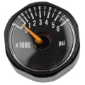 Miniatyrbillede 1 af 5: 1/8npt præcisionsventil mini trykmåler kuldioxid mikro manometer(6000psi)