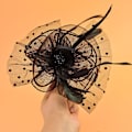 Pikkukuva 3 / 5: Verkkokukka-päähine Cocktail Fascinators Hatut Päähine Sulka Hiustenklipsu
