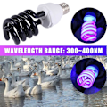 Miniatyrbillede 3 af 5: E27 40w UV Ultraviolet Fluorescerende Sortlys CFL Pære Lampe 220v Form: Spiral Watt Spænding (Sortlys)