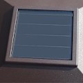 Miniatyrbilde 4 av 5: Solcellelampe søylehodelys utendørs vanntett dekorativ gårdsplass varmt lys