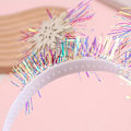 Miniatyrbillede 4 af 5: Karneval Hovedbånd Sequins Jule Snefnug Form Hårbøjle Til Voksne Børn