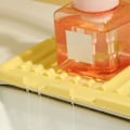 Miniatyrbild 5 av 5: Silikonavloppsskydd för diskho - Snabbtorkande stendiskbricka, diskho- och badrumsskydd (gul)