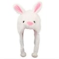 Miniatyrbillede 2 af 2: Plysj sjove dyrehatte One Size Cap Polyester med fleecefor - kanin