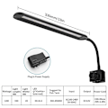 Miniatyrbillede 5 af 5: Led Clip Light 3 tilstande 3h/6h/12h Timing Justerbar lysstyrke Landskabslys til akvarier fisketanke（EU-stik 220V）