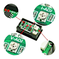 Miniatyrbillede 2 af 5: Amp Volt Meter Digital Voltmeter Ammeter Spænding Strøm Detektor Multimeter（100A）